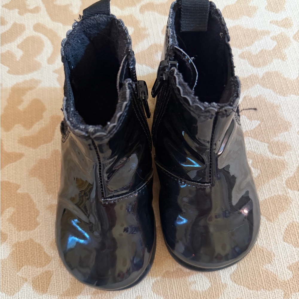 H&M Shiny Black Kids Boots